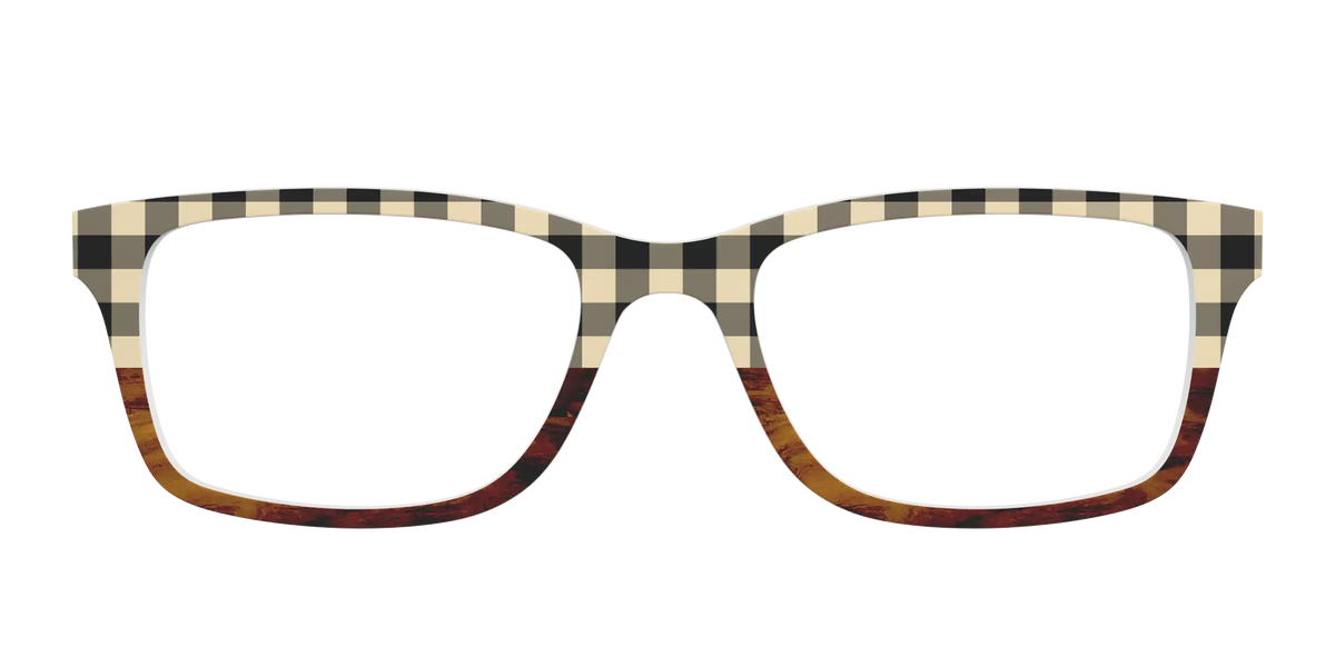 The Ivory Plaid Wood Split