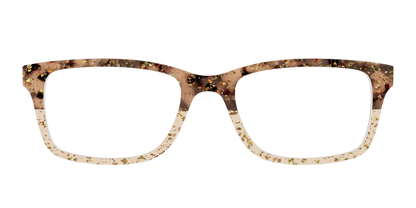 The Khaki Tortoise Crystal Split with Gold Flakes