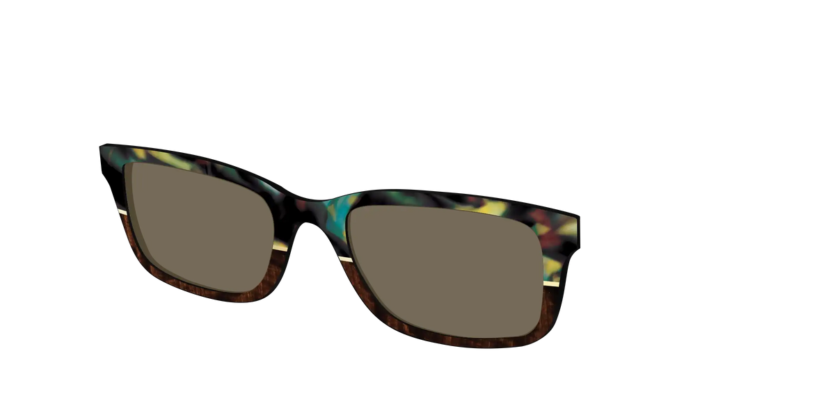 The Polarized Mirage Split with Gold Foil Sun Top