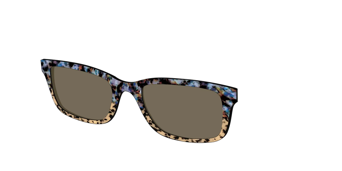 The Polarized Oasis Tortoise Split Sun Top