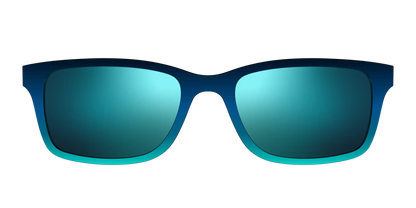 The Polarized Royal Blue to Seafoam Gradient Sun Top
