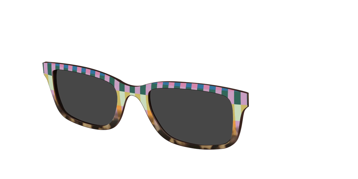 The Polarized Summer Stripes Tortoise Sun Top