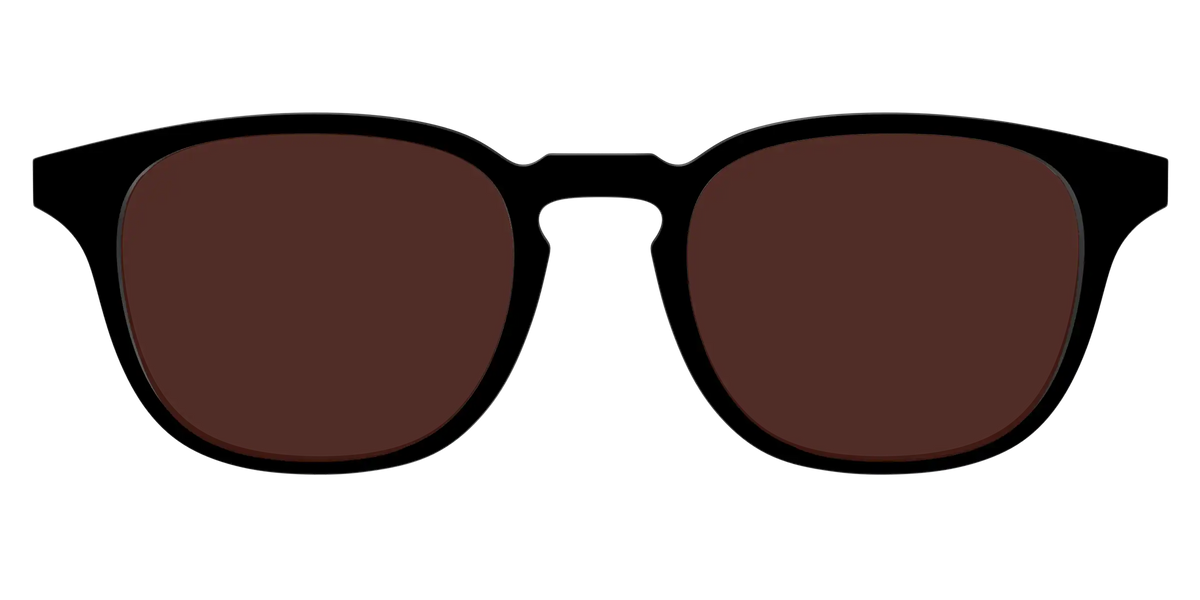 The Black with Brown Golf lens