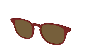 The Polarized Burgundy Sun Top