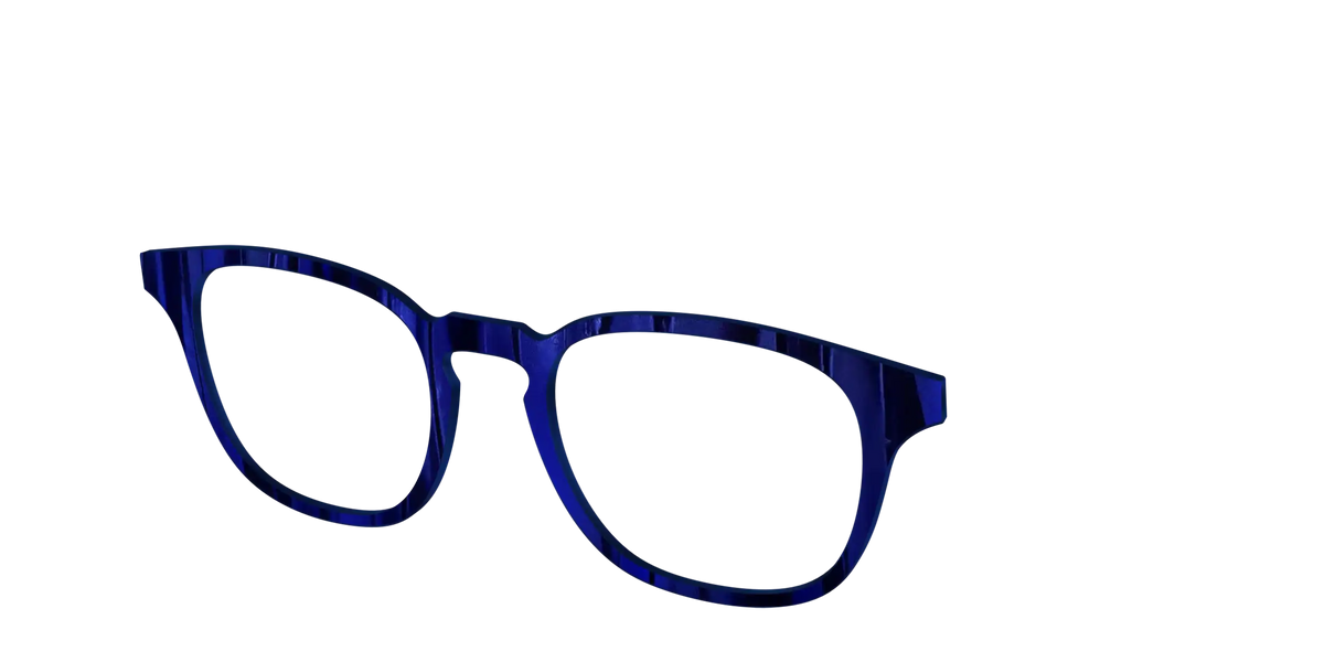 The Indigo Moire Stripes