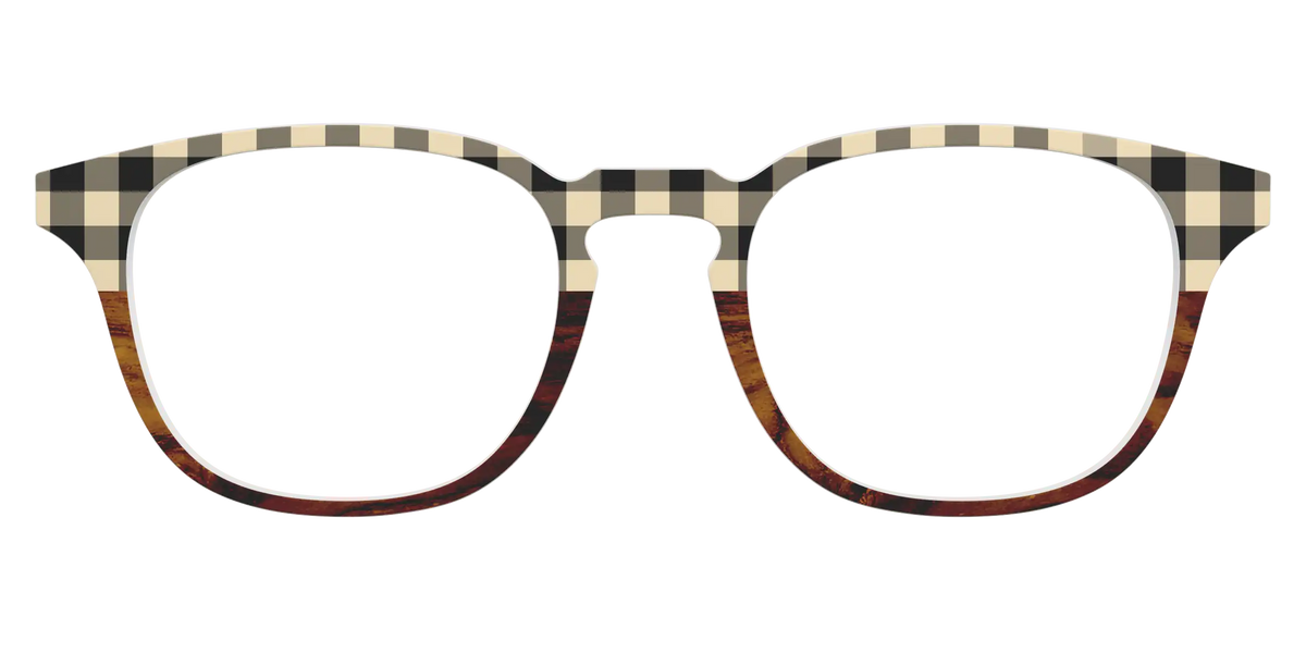 The Ivory Plaid Wood Split