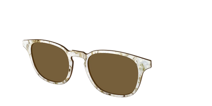 The Polarized Ivory Sand Pearl Shell Sun Top