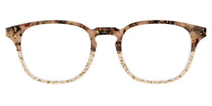 The Khaki Tortoise Crystal Split with Gold Flakes