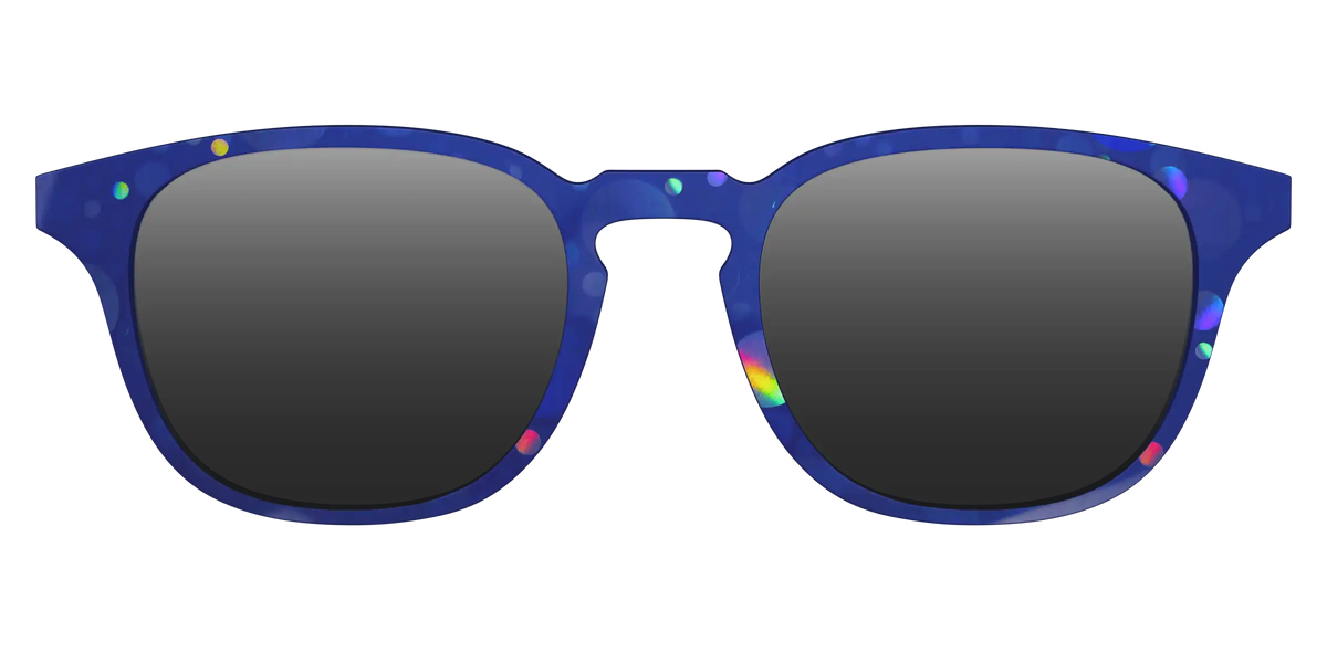 The Polarized Navy Holographic Bubbles Sun Top