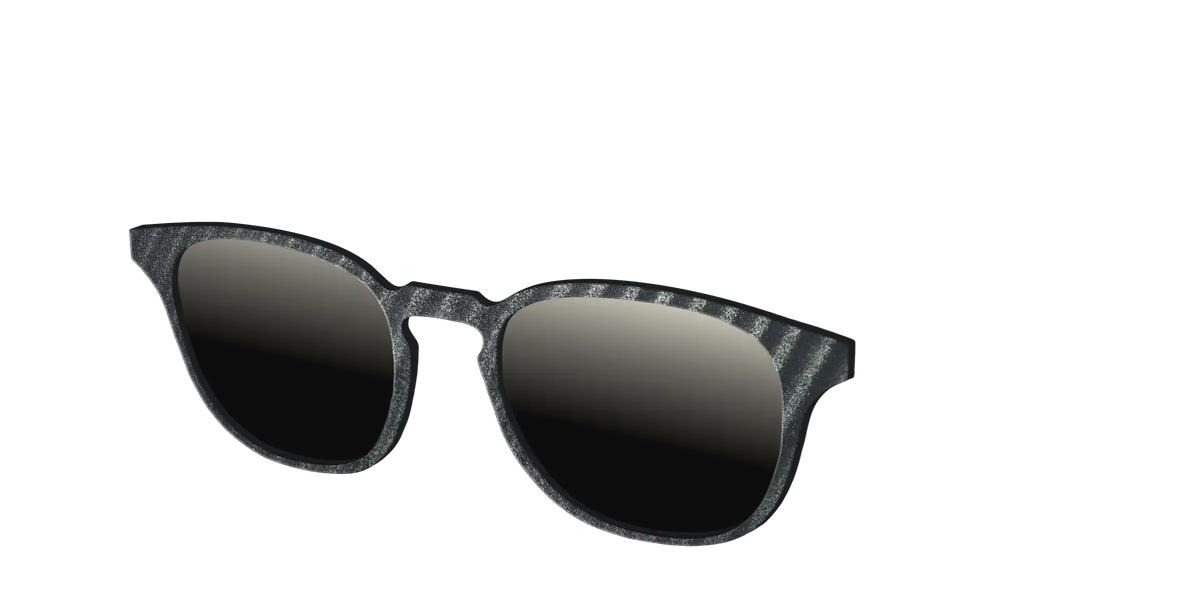 The Polarized Obsidian Stripe Sun Top
