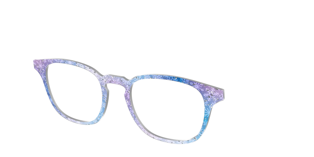The Pastel Snowflake with Iridescent Glitter