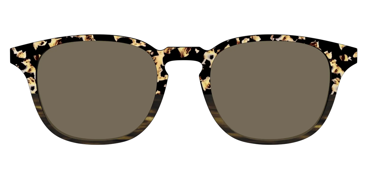 The Polarized Caramel Tortoise Horn Split Sun Top