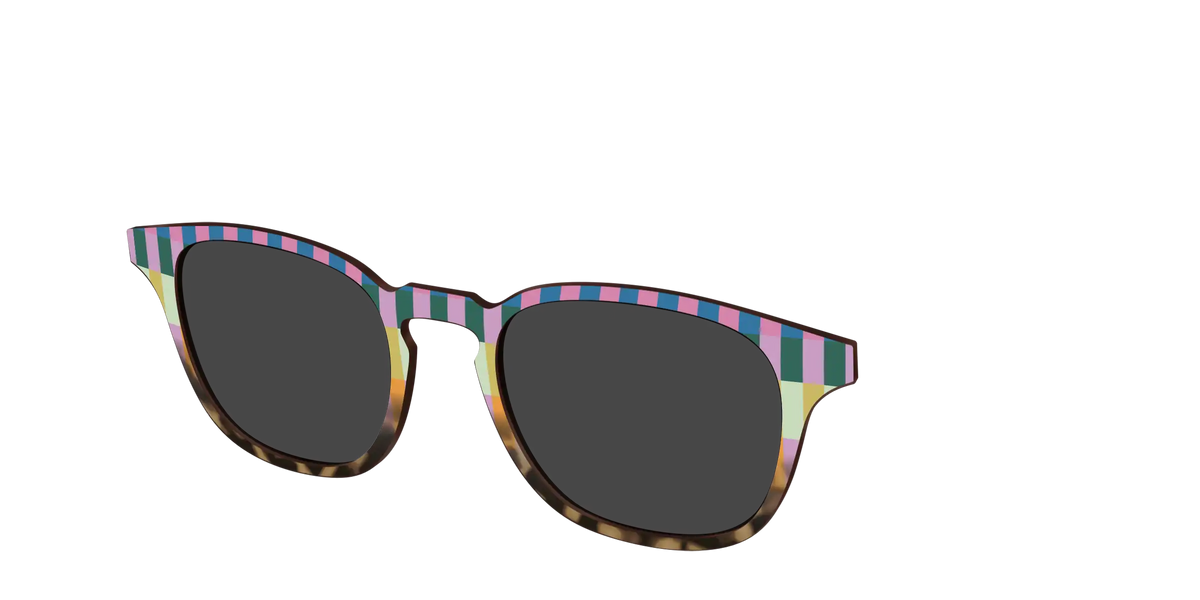 The Polarized Summer Stripes Tortoise Sun Top