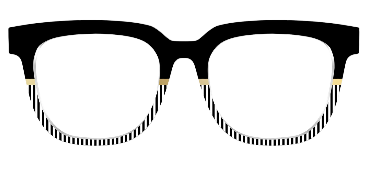 The Chic Stripes Crystal with Gold Foil