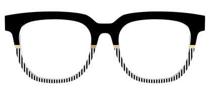 The Chic Stripes Crystal with Gold Foil