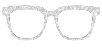 The Pale Gray Floral Lace
