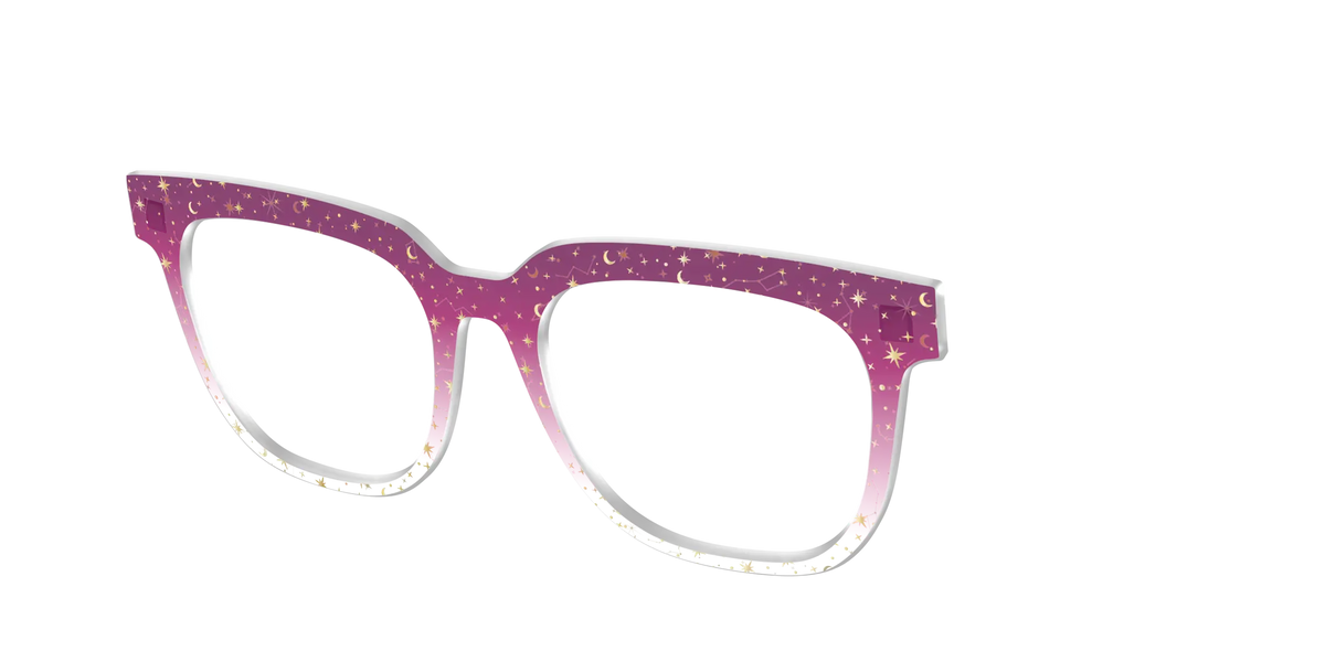 The Pink Ombre Gold Foil Crystal