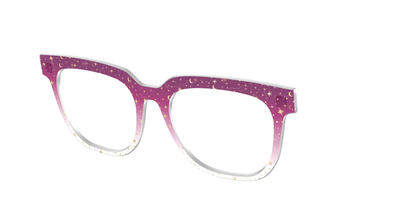 The Pink Ombre Gold Foil Crystal