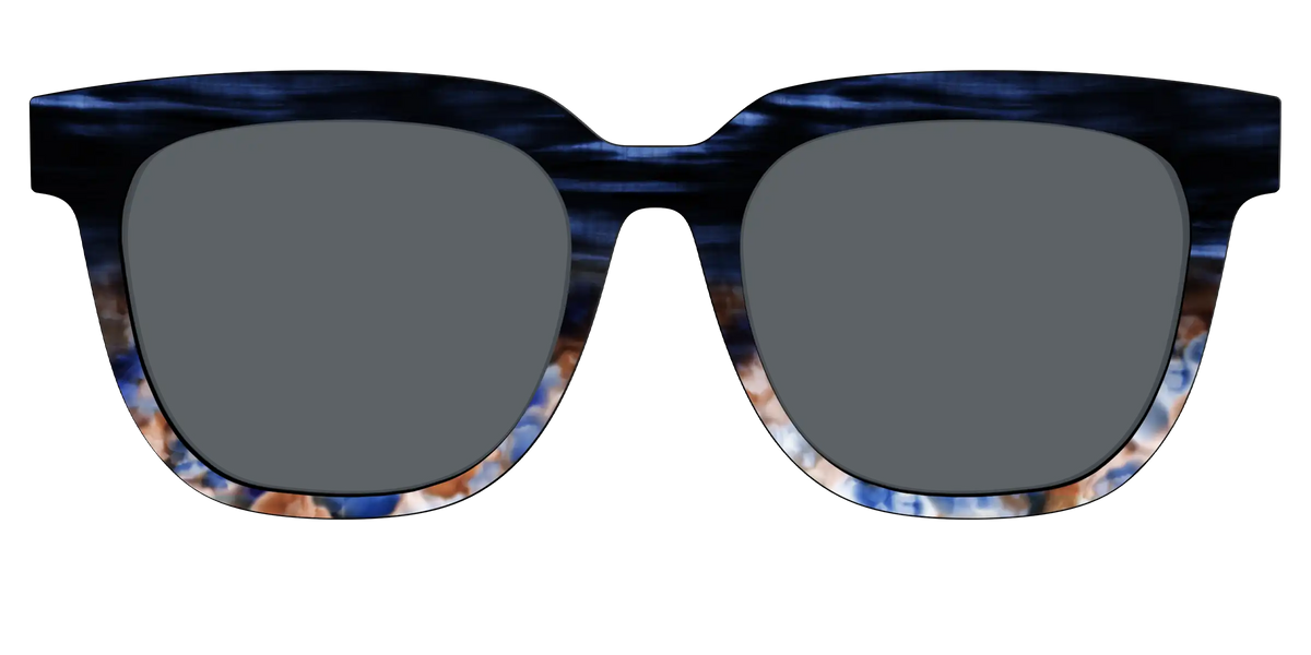 The Polarized Blue Horn Tortoise Sun Top