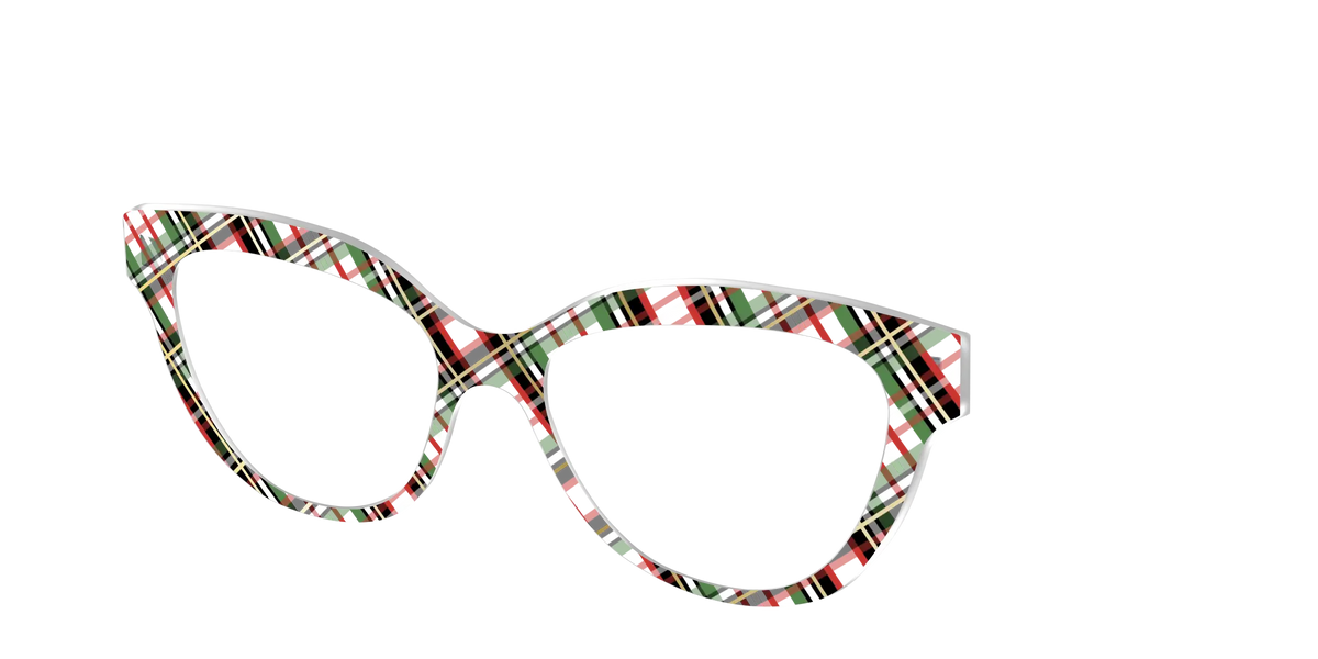 The Evergreen Plaid with Foil Crystal
