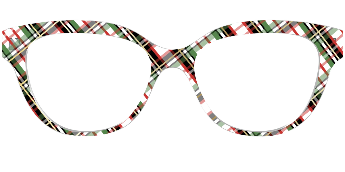 The Evergreen Plaid with Foil Crystal