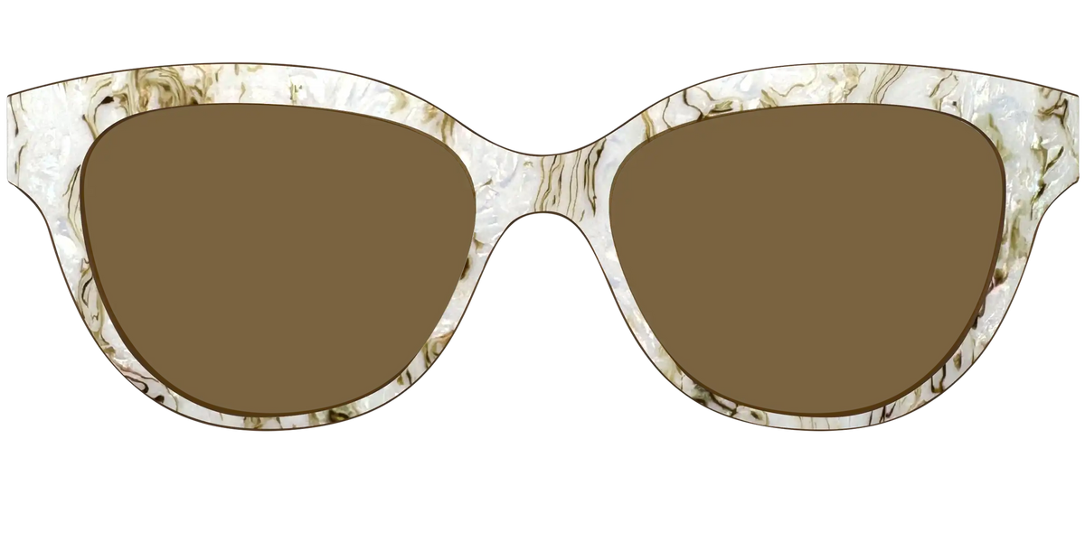 The Polarized Ivory Sand Pearl Shell Sun Top