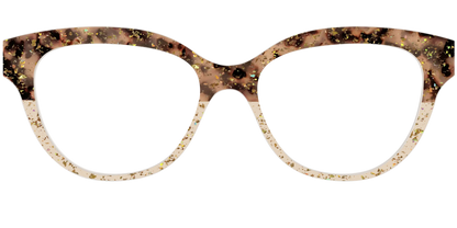 The Khaki Tortoise Crystal Split with Gold Flakes