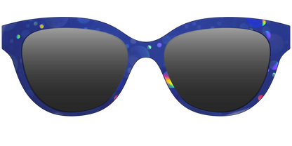 The Polarized Navy Holographic Bubbles Sun Top