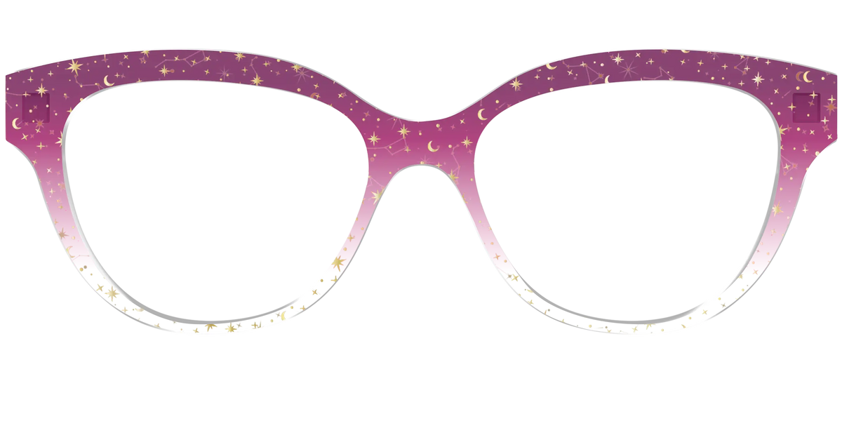 The Pink Ombre Gold Foil Crystal