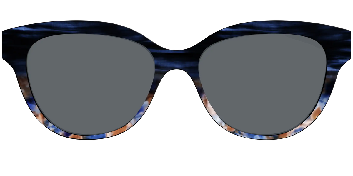 The Polarized Blue Horn Tortoise Sun Top