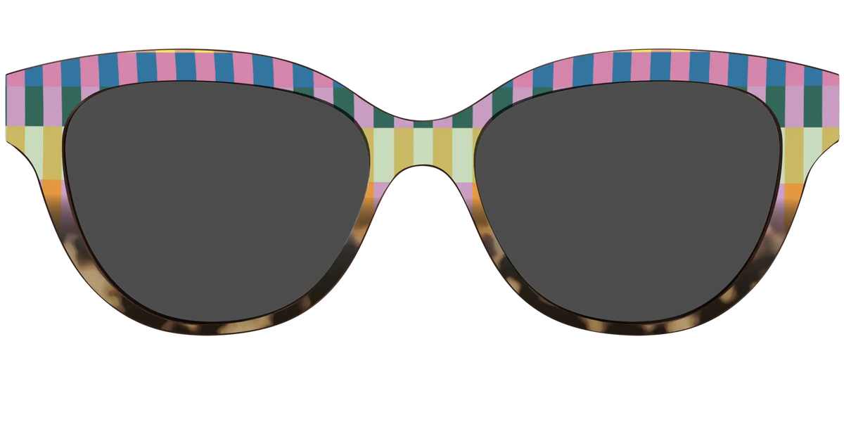 The Polarized Summer Stripes Tortoise Sun Top