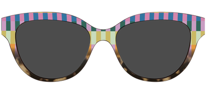 The Polarized Summer Stripes Tortoise Sun Top