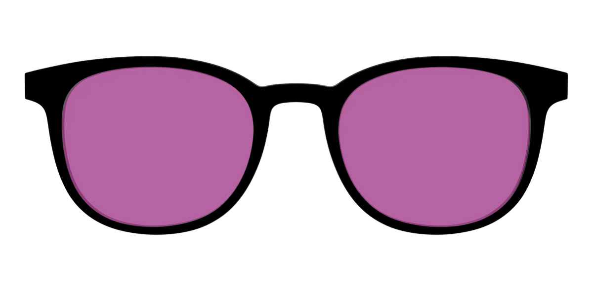 The Black with Violet Golf lens