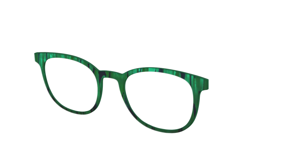 The Emerald Moire Stripes
