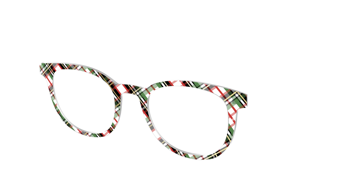 The Evergreen Plaid with Foil Crystal