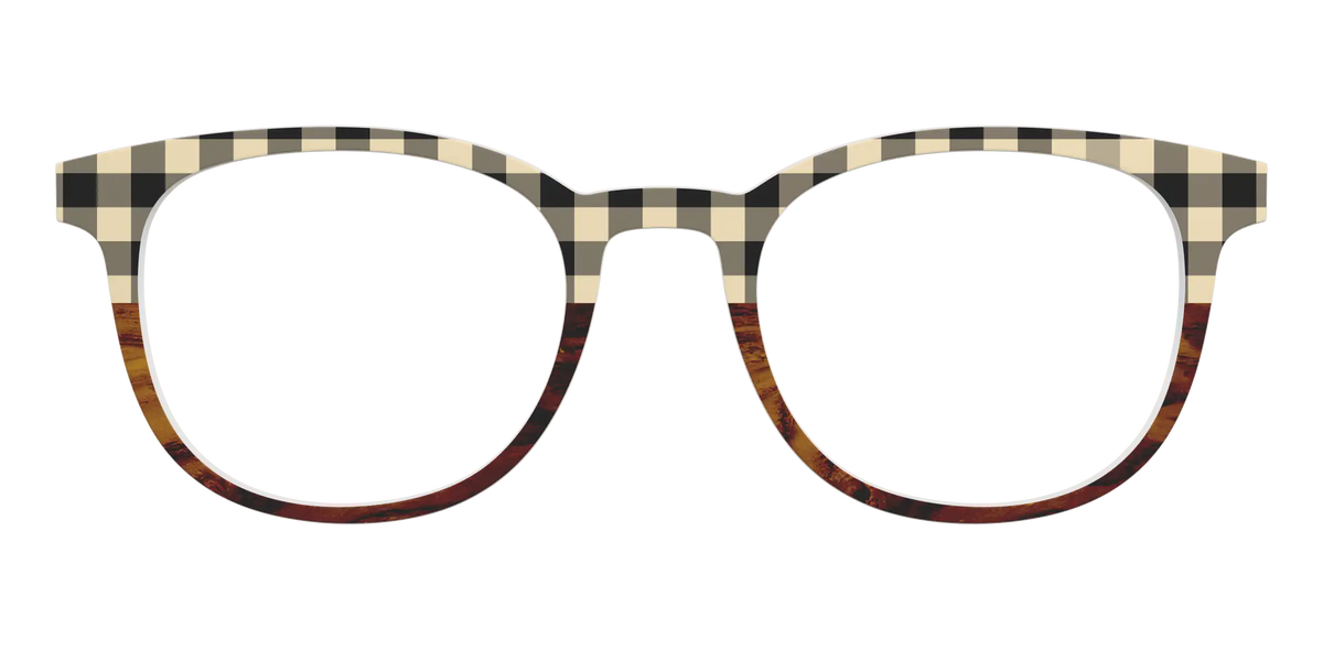 The Ivory Plaid Wood Split