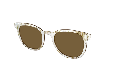 The Polarized Ivory Sand Pearl Shell Sun Top