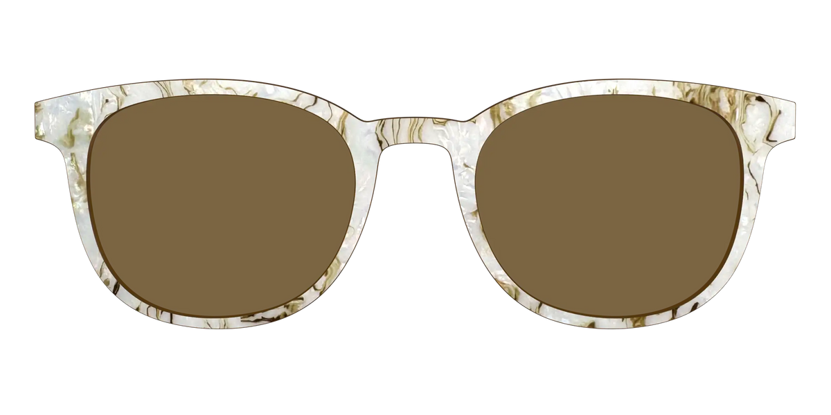 The Polarized Ivory Sand Pearl Shell Sun Top
