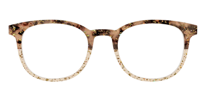 The Khaki Tortoise Crystal Split with Gold Flakes