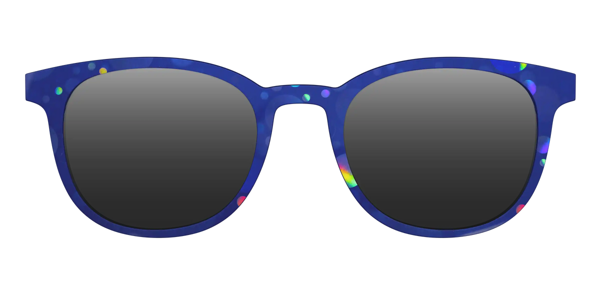 The Polarized Navy Holographic Bubbles Sun Top