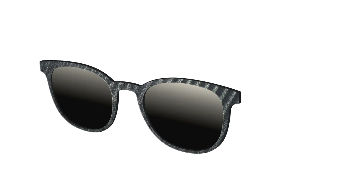 The Polarized Obsidian Stripe Sun Top