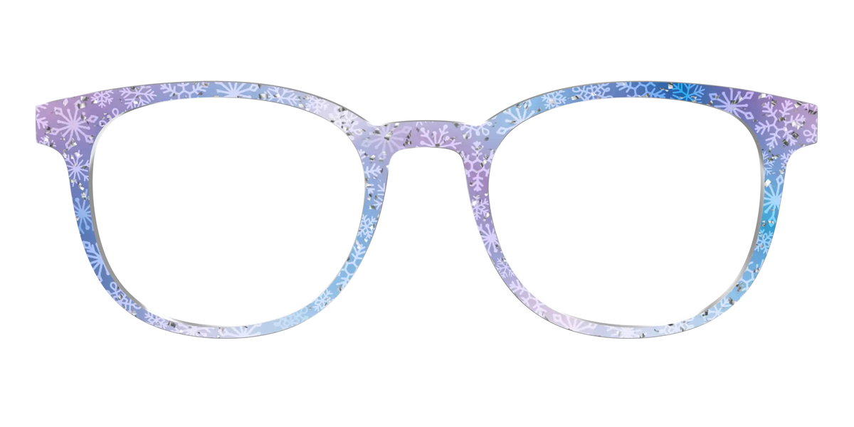 The Pastel Snowflake with Iridescent Glitter