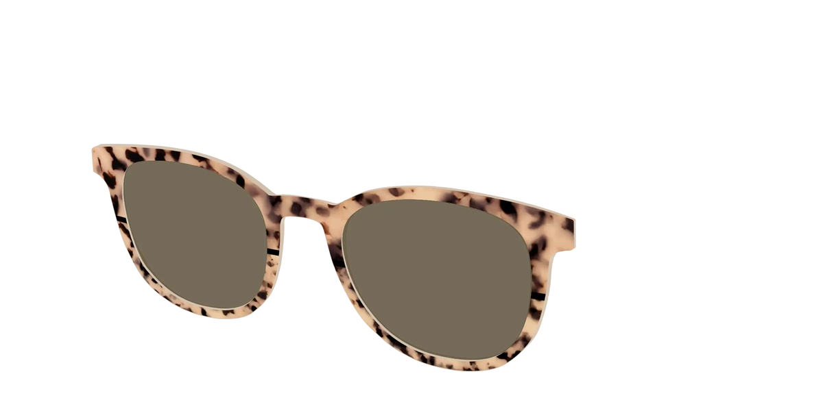 The Polarized Bisque Tortoise Split Sun Top