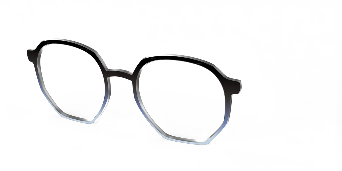 The Black to Icy Cyan Gradient