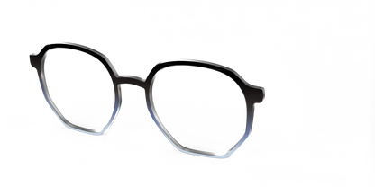 The Black to Icy Cyan Gradient