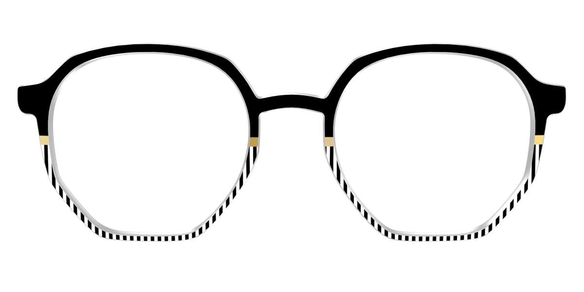 The Chic Stripes Crystal with Gold Foil