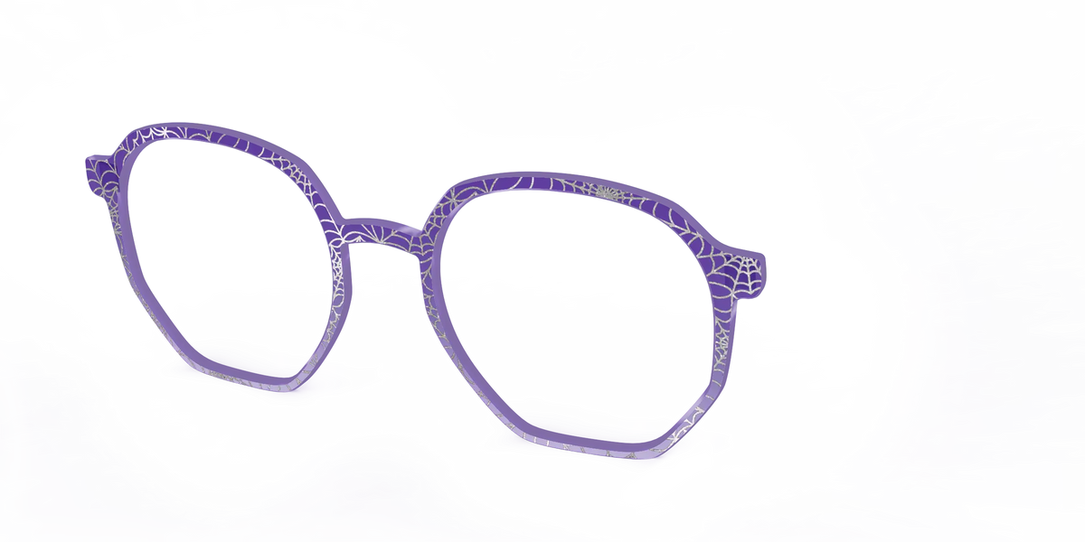 The Holographic Purple Webbed Crystal