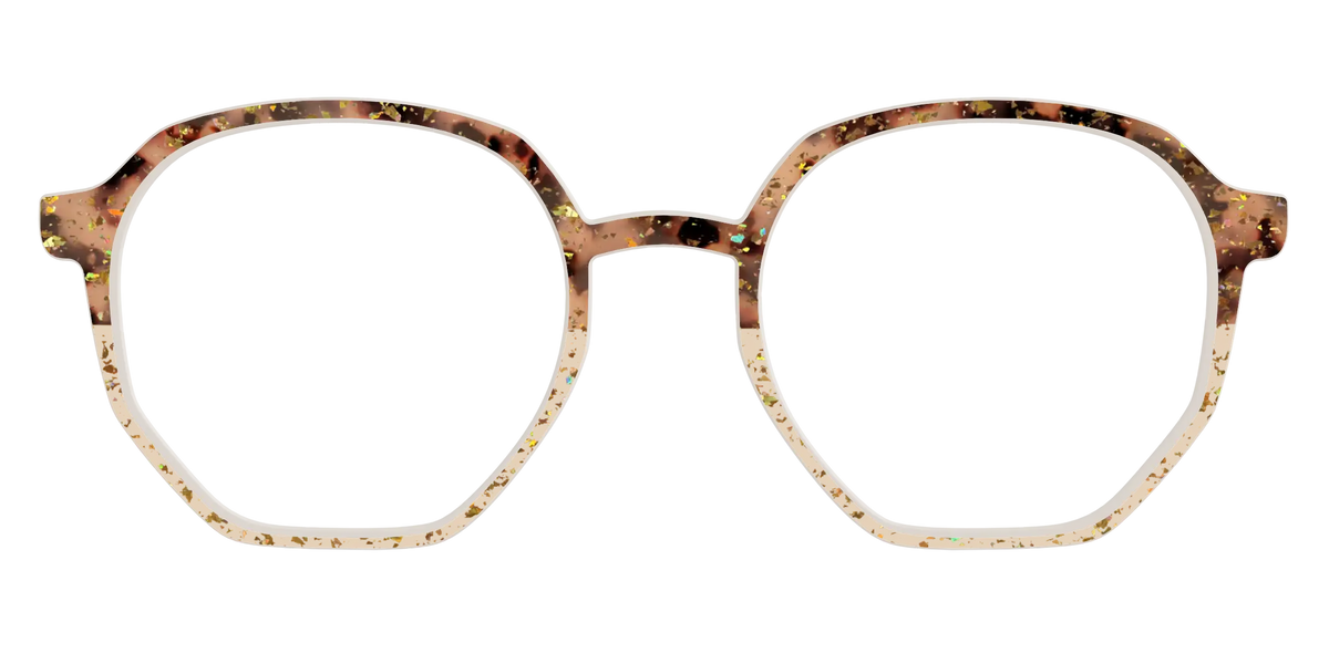 The Khaki Tortoise Crystal Split with Gold Flakes