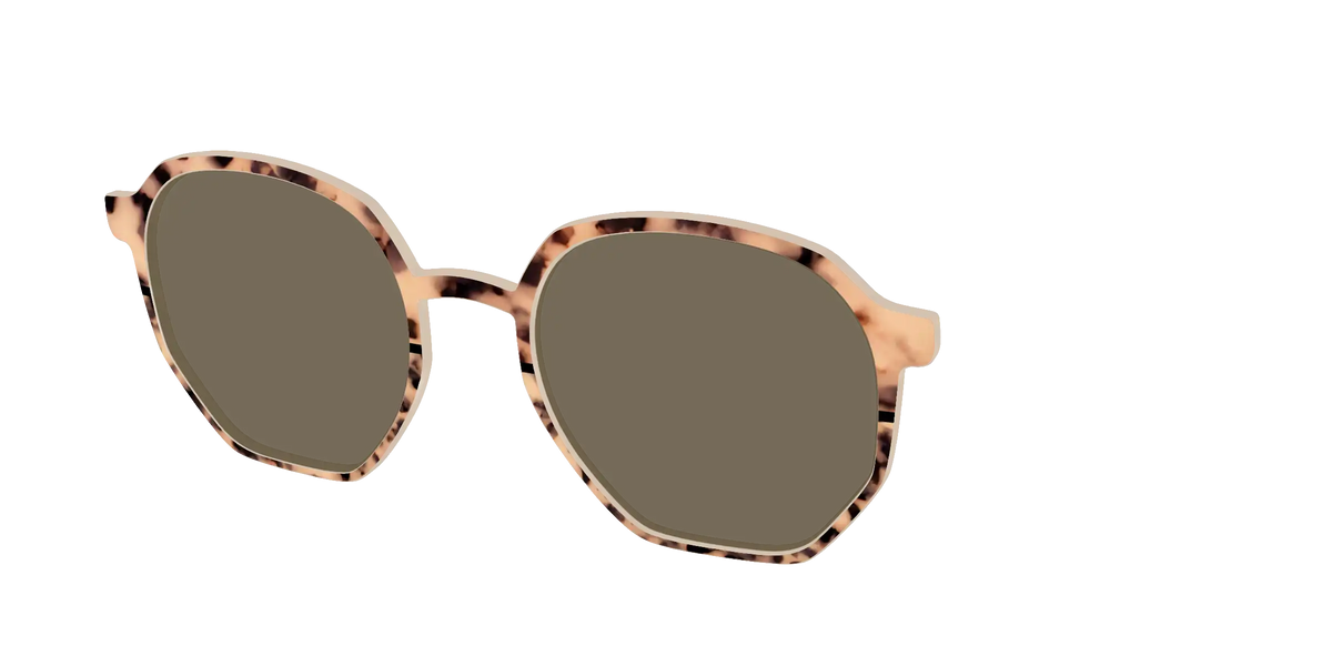 The Polarized Bisque Tortoise Split Sun Top