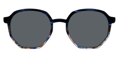 The Polarized Blue Horn Tortoise Sun Top